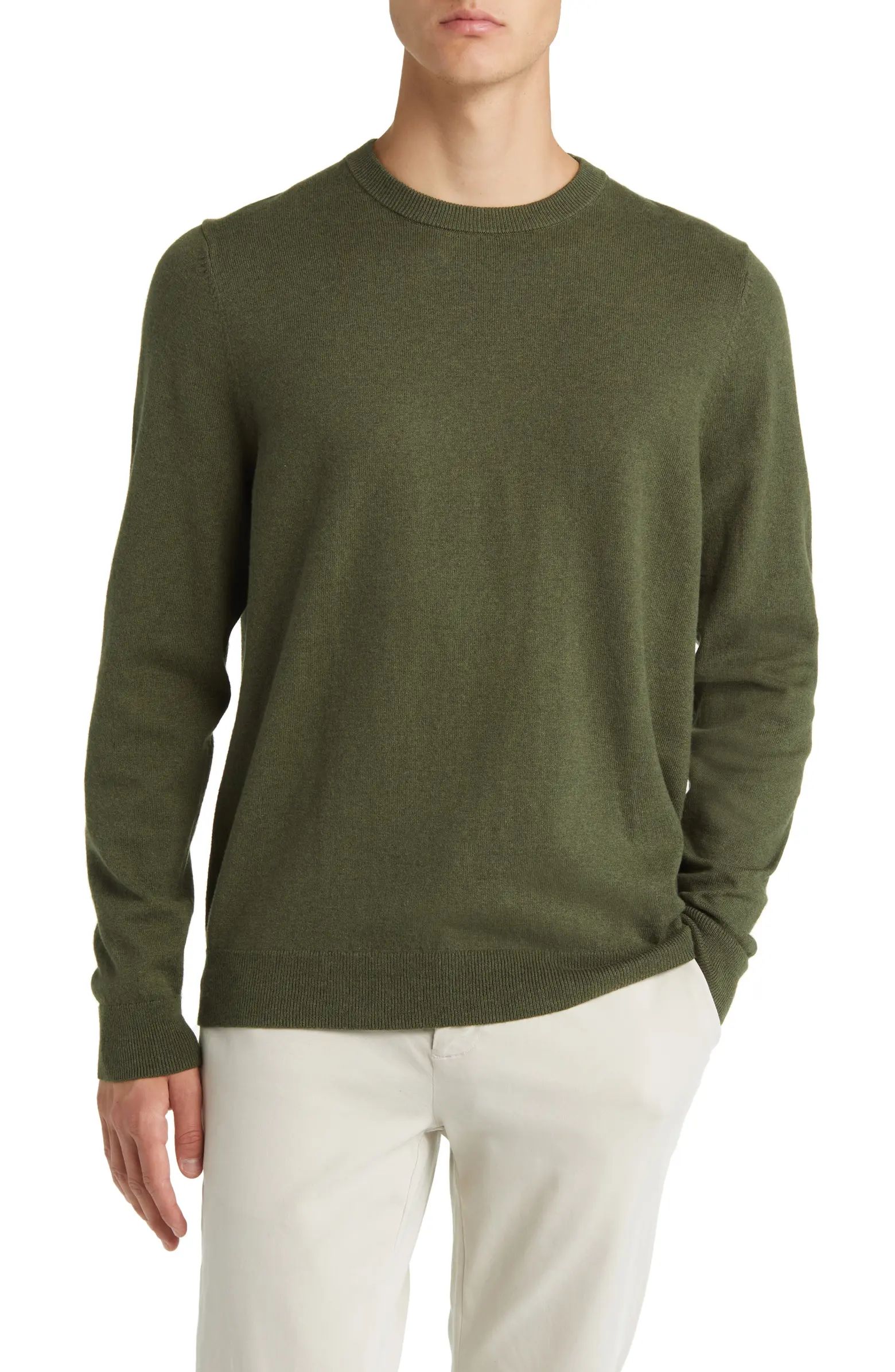 Cotton & Cashmere Crewneck Sweater | Nordstrom