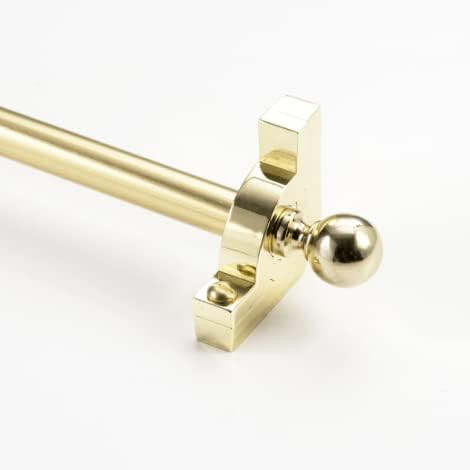 Sovereign Stair Rod Collection | 1/2" Solid Rods with Ball Finials (36", Polished Brass) | Amazon (US)