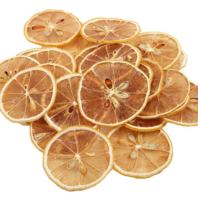 Dried Lemon Slices, Sun-Dried Fragrance Citrus Fruit Tea, Dehydrated Lemon Wheels, No Additive Fl... | Amazon (US)