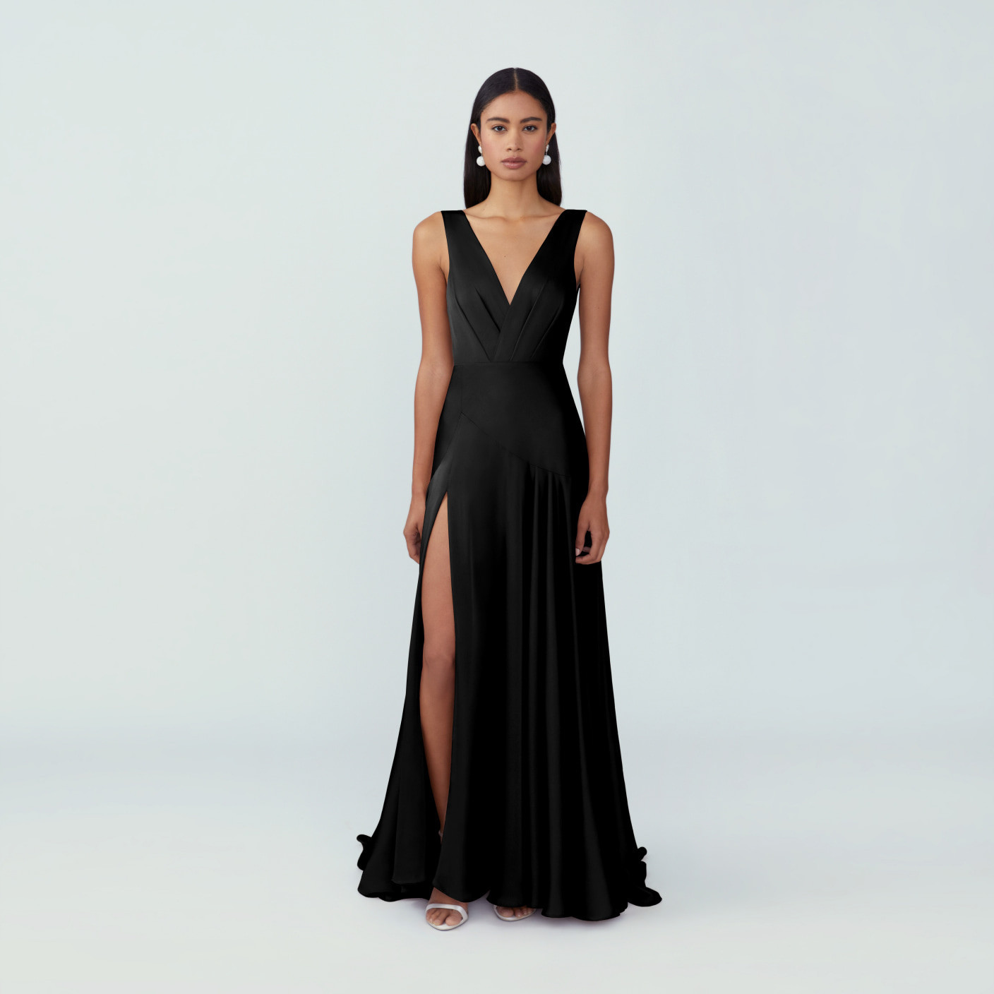 FABRIC & COLOR Matte Satin | Black | Fame and Partners