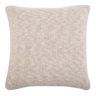 Ralen Knit Natural/Silver Lurex 20 in. x 20 in. Throw Pillow | The Home Depot