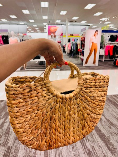 Handheld straw bag. I have linked two sizes - small & large. They are affordable and great quality. 

#ltkbag #beachbag #summerbag #strawbag #affordablebag #budgetfriendly 

#LTKItBag #LTKSeasonal #LTKSwim