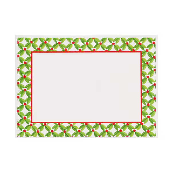 Caspari Leaf & Berry Ditz Gift Tags Pkg/12 | The Container Store