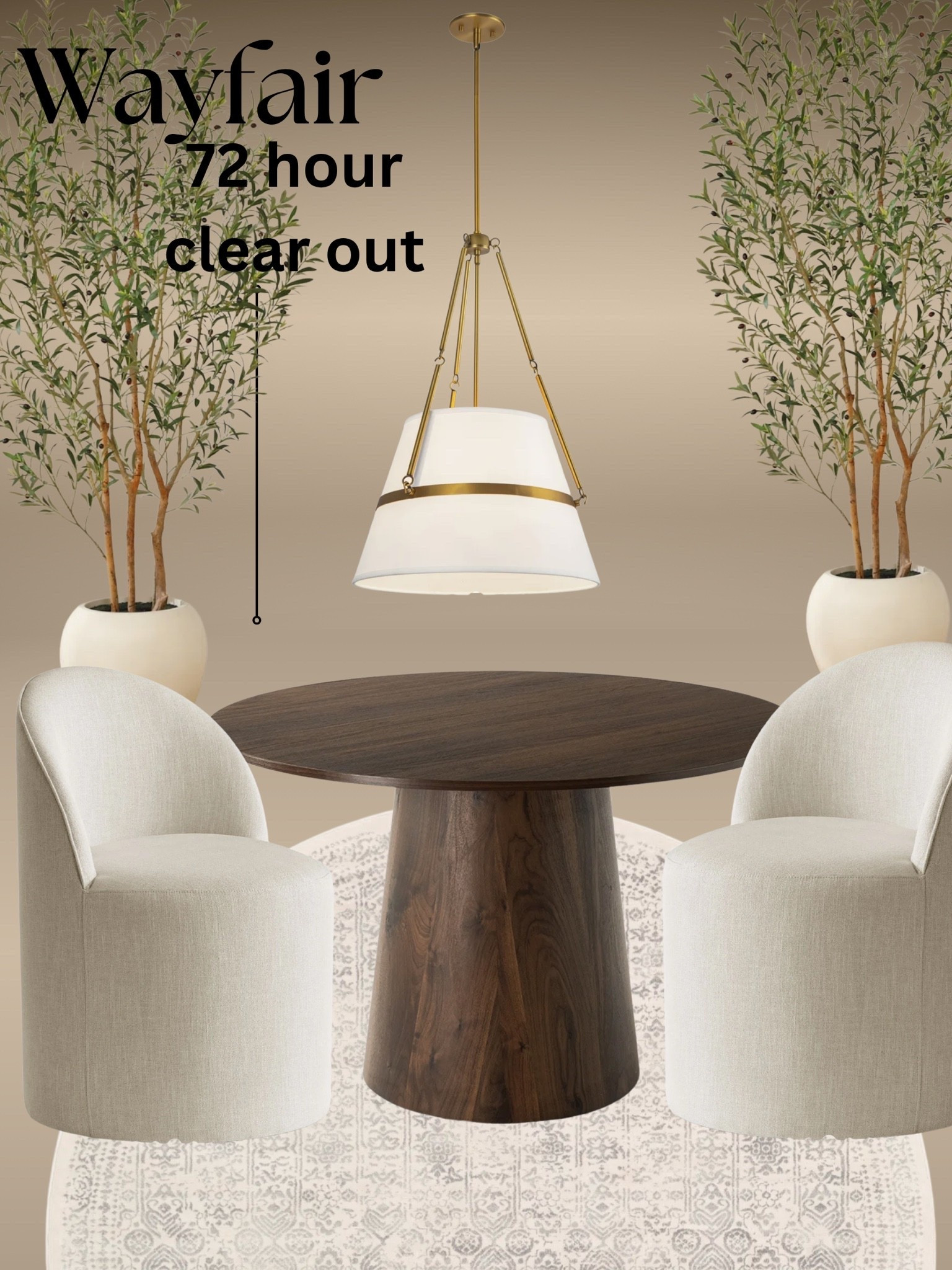 Wayfair SALE…This pretty wood table is currently 50% off✨✨