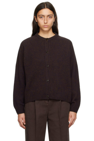 Brown Atomic Cardigan | SSENSE