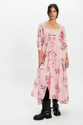 Morning Meadows Long-Sleeve Maxi Dress | Free People (Global - UK&FR Excluded)