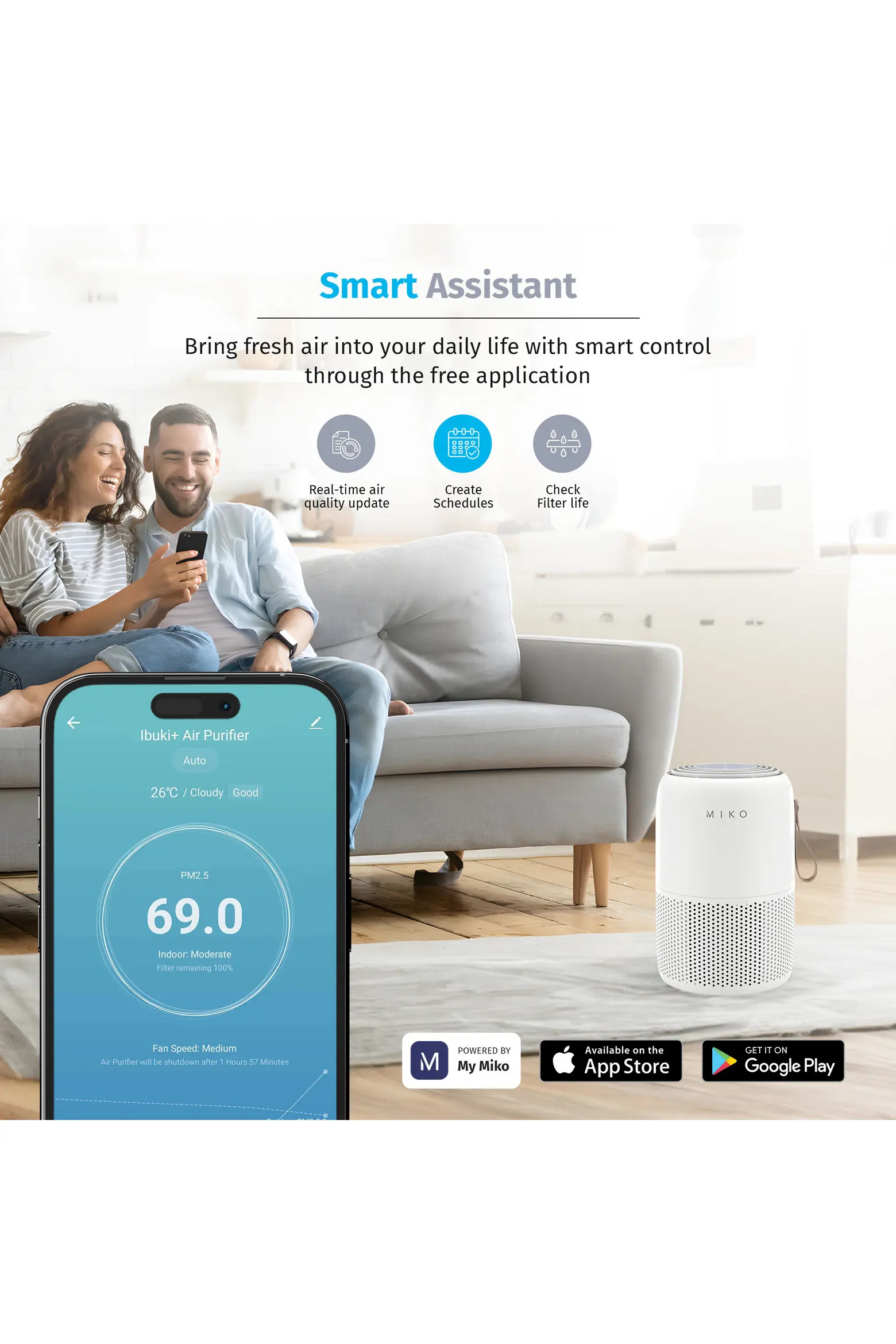 Smart True HEPA Air Purifier with App Control - Covers up to 770 Sq. Ft. | Nordstrom | Nordstrom