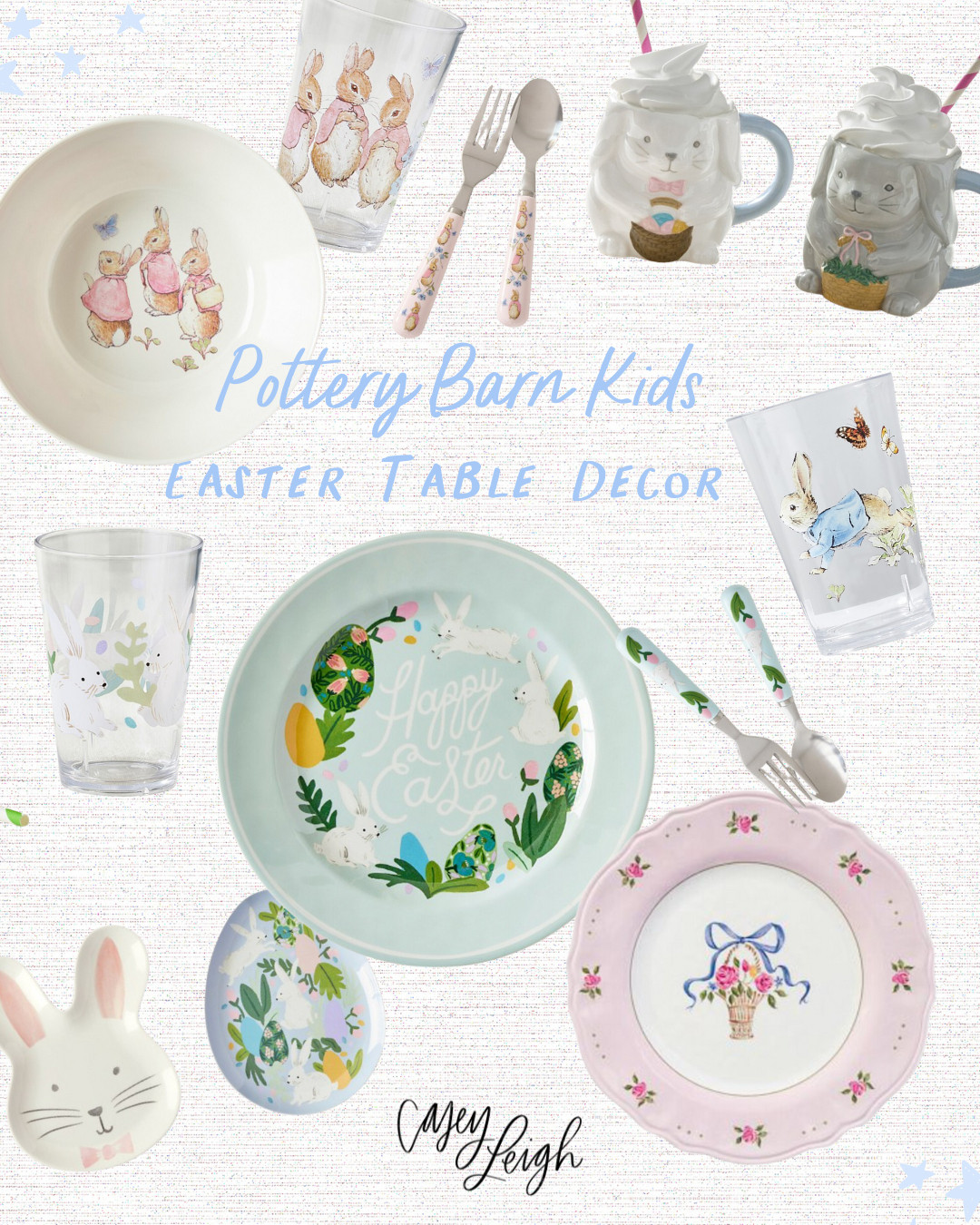 Elevate your Easter table with the Pottery Barn Kid's Easter table decor—think elegant pastels, charming bunny accents, and timeless dinnerware perfect for a festive spring gathering! 🌷✨ Tap to shop my favorites! #EasterTable #PotteryBarnStyle #SpringDecor #HolidayHosting #LTKHome 

 #LTKSeasonal #LTKParties #LTKKids