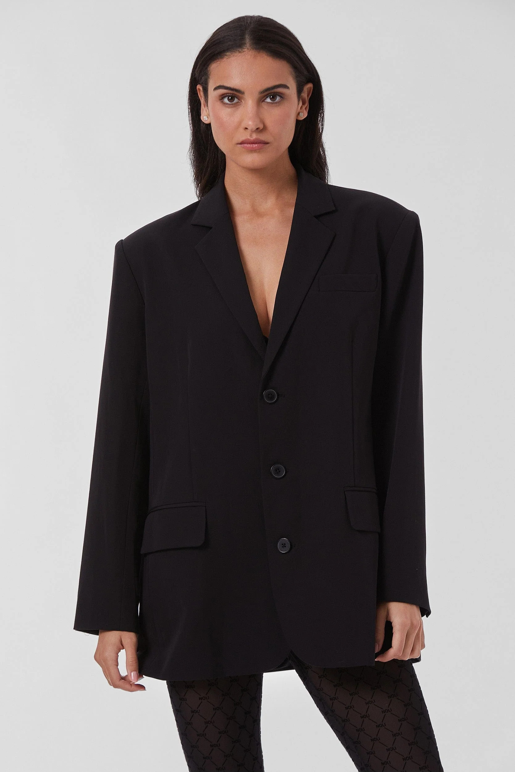 Essential Oversized Blazer - Black | The Noli Shop