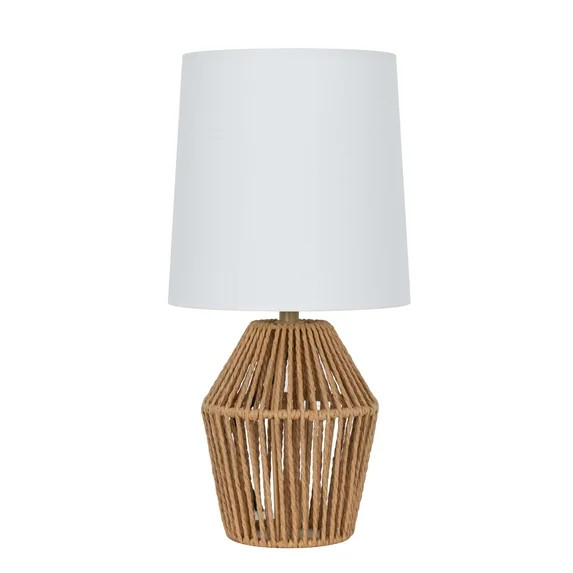Mainstays 12.75" Rope Mini Lamp, Brown, 5.75 x 6.5 x 6.5" Lamp Shade | Walmart (US)