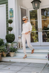 Falmouth Sweater - Shell Pink | Julia Amory