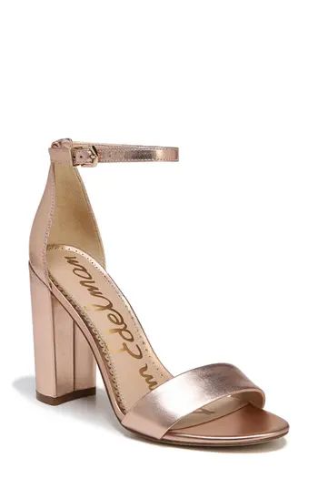 Women's Sam Edelman Yaro Ankle Strap Sandal, Size 6 M - Pink | Nordstrom