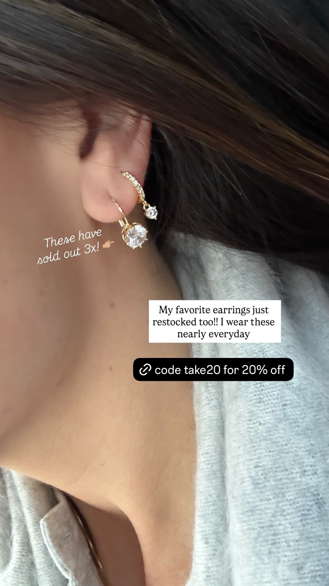 My favorite earrings just restocked too!! I wear these nearly everyday  

#LTKSaleAlert #LTKFindsUnder100 #LTKootd