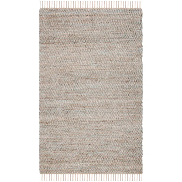 Handwoven Jute Brown/Teal Area Rug | Wayfair North America