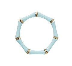 Sajidos Bamboo Tube Bangle Bracelets for Women Stacking Chunky Colorful Acrylic Beads Stretch Bra... | Amazon (US)