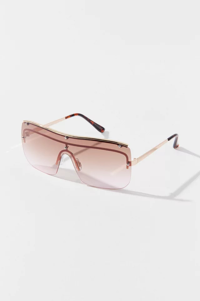 Becky Rimless Shield Sunglasses | Urban Outfitters (US and RoW)