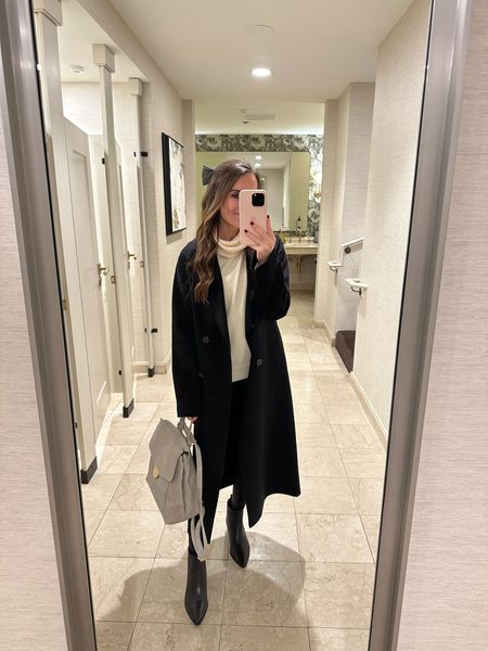 outfit I wore downtown for christmas festivities! linked a similar style to my Gap wool wrap coat and Vici backpack purse 

#LTKSeasonal #LTKstyletip #LTKHoliday