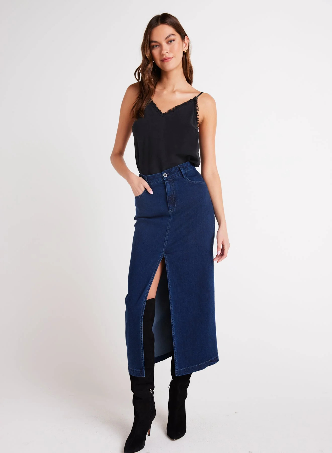 GIA - FRONT SLIT MAXI SKIRT INTWW - Bella Dahl | Bella Dahl