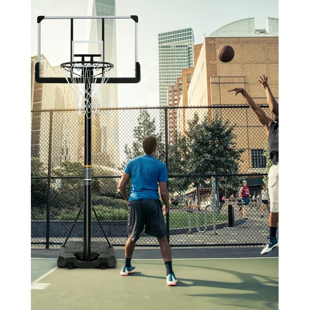 Portable Basketball Hoop & Goal Basketball System Equipment Height Adjustable 7 ft. 6 in. - 10 ft... | Walmart (US)
