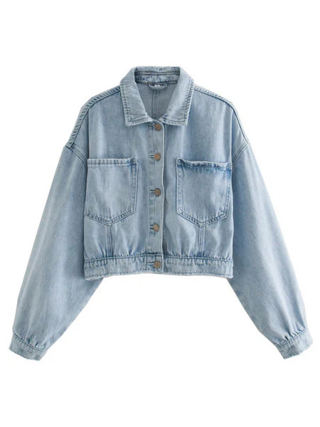 'Ivy' Light Washed Denim Jacket | Goodnight Macaroon