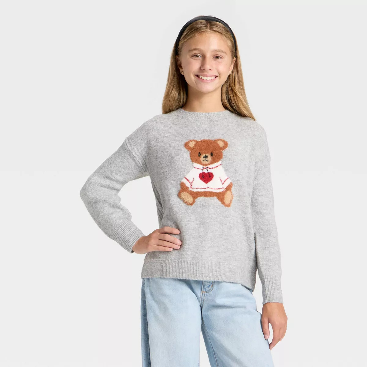 Girls' Graphic Novelty Sweater - art class™ | Target