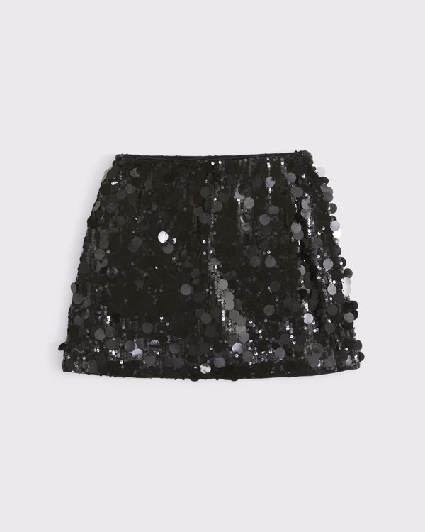 Women's The A&amp;F Scarlett Sequin Mini Skort | Women's Bottoms | Abercrombie.com | Abercrombie &amp; Fitch (US)
