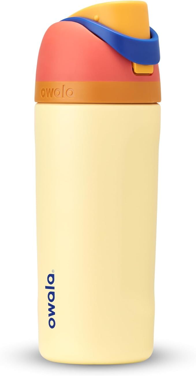 Owala Kids FreeSip Insulated Stainless Steel Water Bottle with Straw, BPA-Free Sports Water Bottl... | Amazon (US)