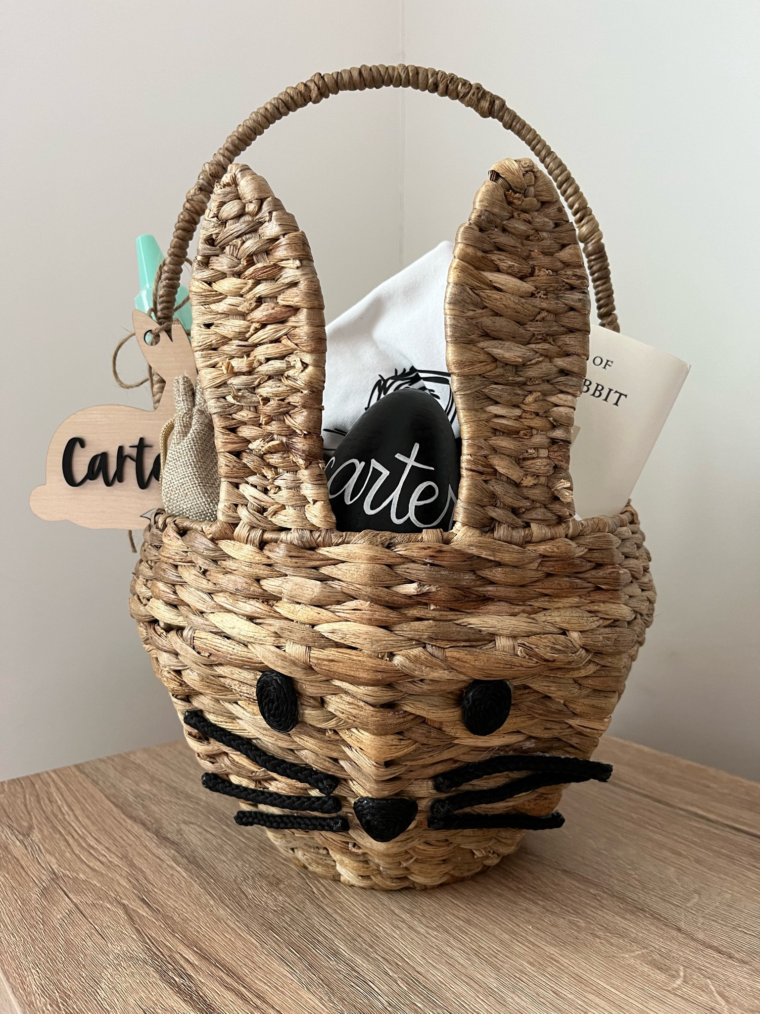 E A S T E R / toddler boy easter basket

+ wicker bunny basket
+ custom bunny name tag
+ custom chocolate bunny bag
+ cool bunny t-shirt
+ swimwearr
+ peter rabbit book
+ bubble wand

hallow fillable wooden easter egg @awandco use code: homeiswheremynicheis for 10% off


#LTKfamily #LTKkids #LTKSeasonal