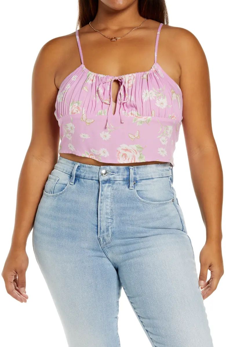 Tie Detail Crop Camisole | Nordstrom