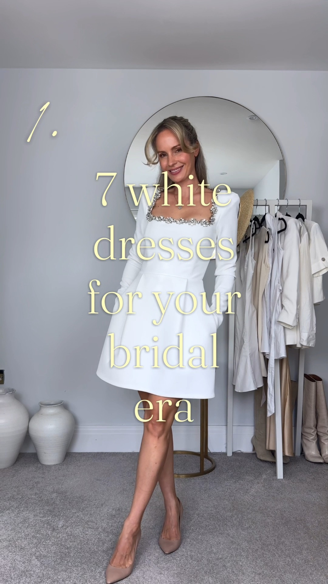7 white dresses for your bridal era - send this to someone who will soon get married! 

Engagement party, hen-do, rehearsal dinner, welcome drinks, post ceremony, city hall, next day bbq… there are endless occasions to wear a white dress that is not your actual wedding dress when getting married. 

Do you prefer dress 1, 2, 3, 4, 5, 6, or 7? 

#tessmontgomery #weddingdressinspiration

#LTKdresses #LTKwedding #LTKsummer