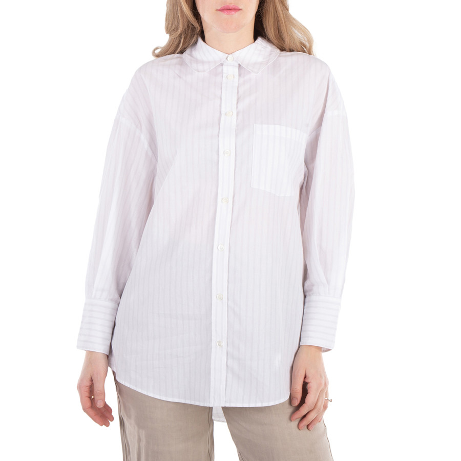 Anine Bing Stripe Mika Cotton Shirt, Size Small | Jomashop.com & JomaDeals.com