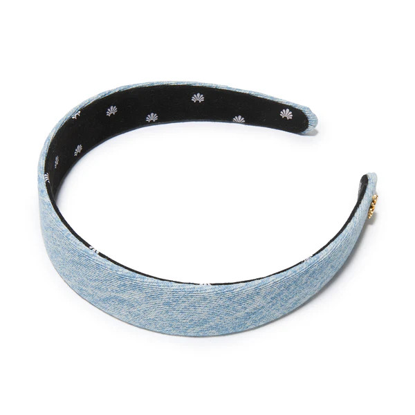 STONE WASH BESSETTE DENIM HEADBAND | LELE SADOUGHI
