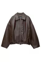 Faux leather bomber jacket | PULL and BEAR UK