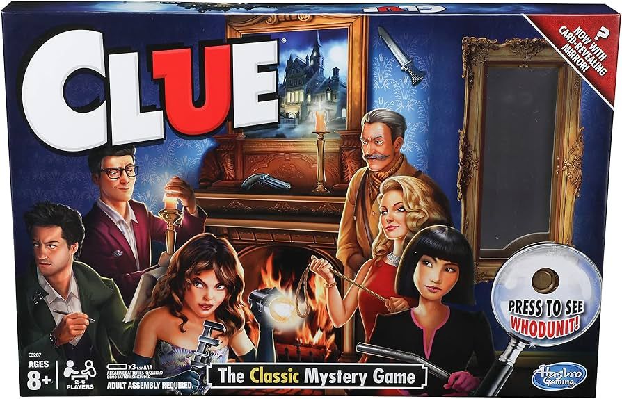 Clue Game, Mystery Board Game, 2-6 Players, 8+ Years (Amazon Exclusive) | Amazon (US)