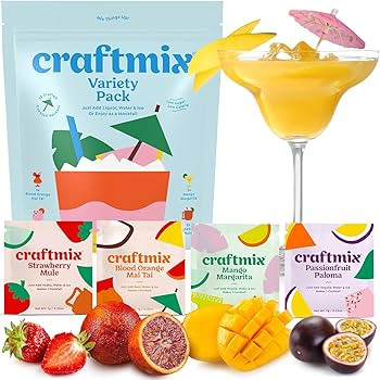 Craftmix Variety Pack Cocktail Mixers & Mocktail Drink Mix, 12 Pack | Amazon (US)