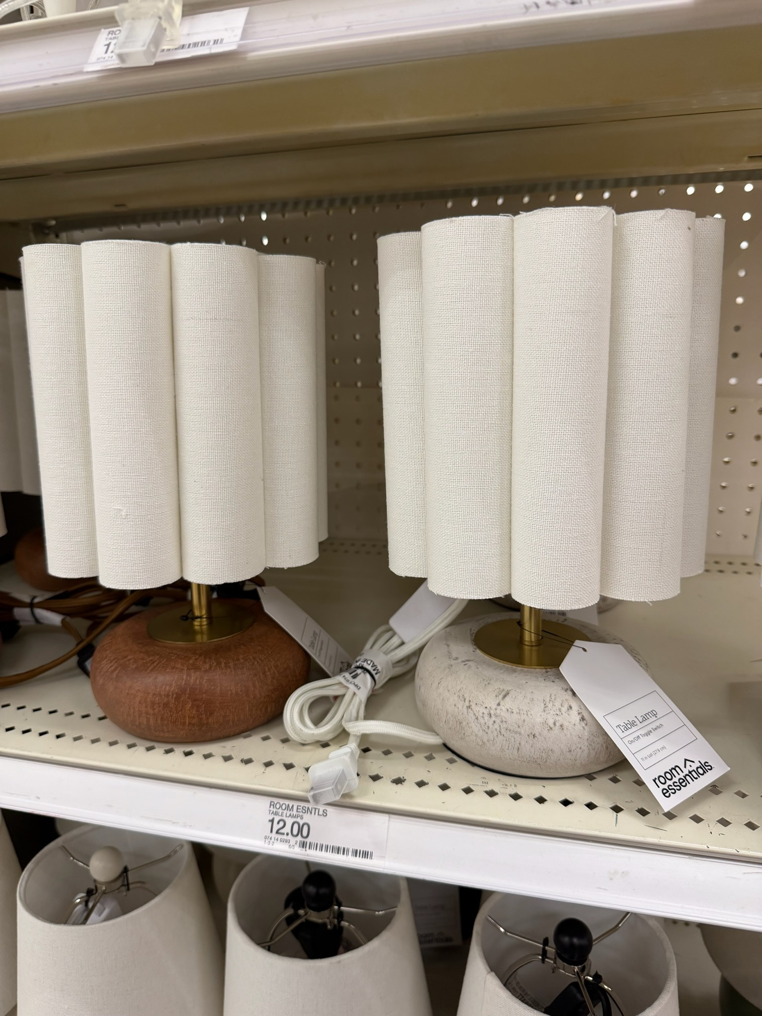 This lamp looks so much more expensive than $12. The faux wood base + pleated shade are such a good combo, love both of these colors!

summer outfits, summer dresses, travel outfits, vacation outfits beach, date night outfits, country concert outfits, work outfits, business casual workwear, plus size fashion, wedding guest dress summer, target finds, target home, home decor, affordable home decor, table lamp
 

 #LTKSeasonal #LTKHome