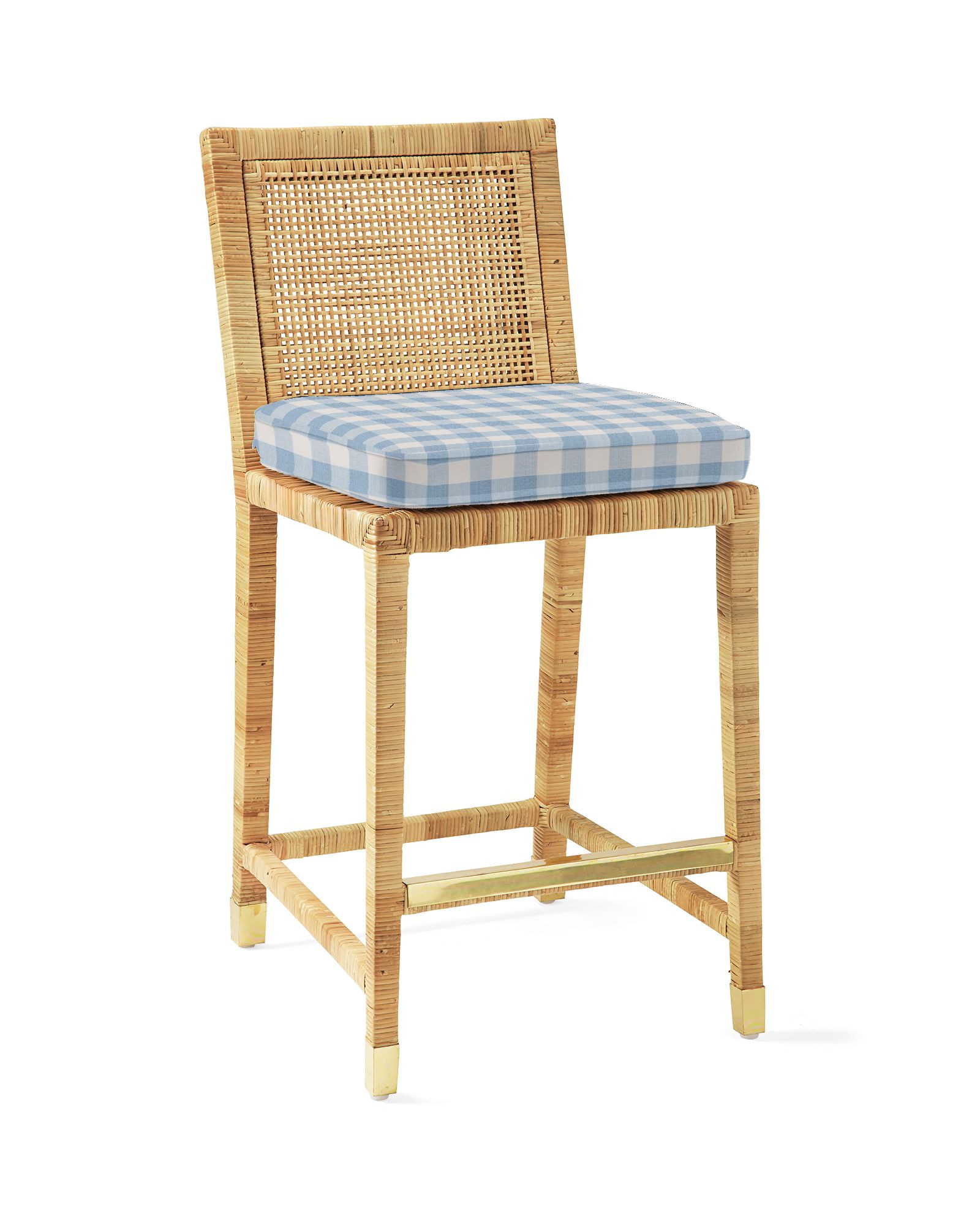Balboa Rattan Counter Stool - Natural | Serena and Lily