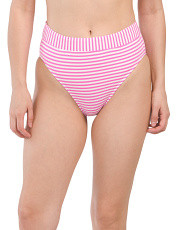 Seersucker Stripe High Leg Bottom | Women | Marshalls | Marshalls