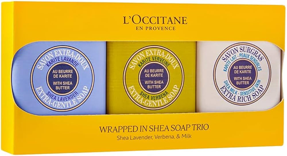 L'OCCITANE Shea Butter Extra-Gentle Hand & Body Soap Bar, Cleanses & Softens Skin, Moisturizing, ... | Amazon (US)