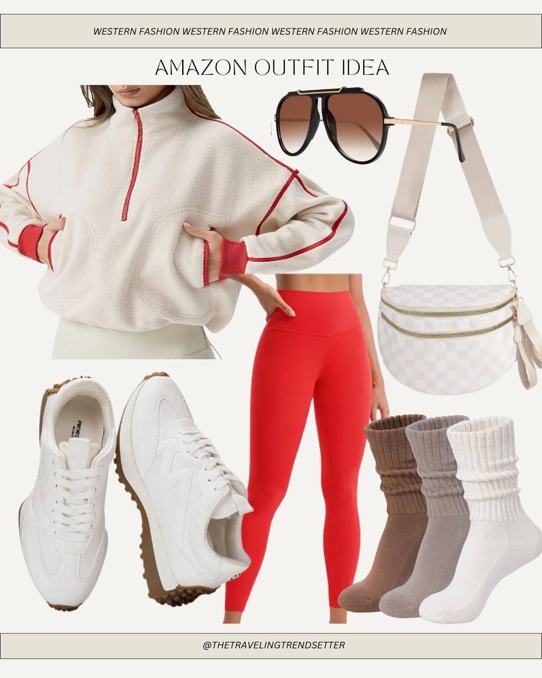 Amazon workout outfit idea with red leggings - causal Valentine’s Day outfit idea 

#LTKFindsUnder100 #LTKootd #LTKFindsUnder50