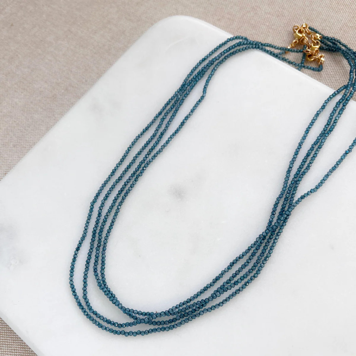 London Blue Topaz Bijou Necklace | Sarah Cornwell Jewelry