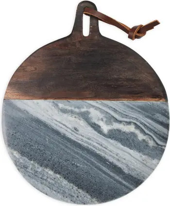 Marble & Acacia Wood Round Cutting Board | Nordstrom