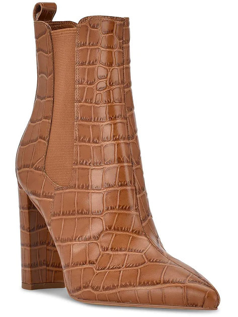 Garliss Womens Leather Animal Print Chelsea Boots | Shop Simon