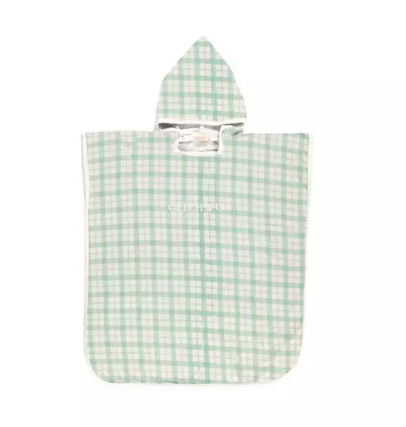 Bathing  Towel Poncho | Organic Cotton - Fern Plaid | Janie and Jack