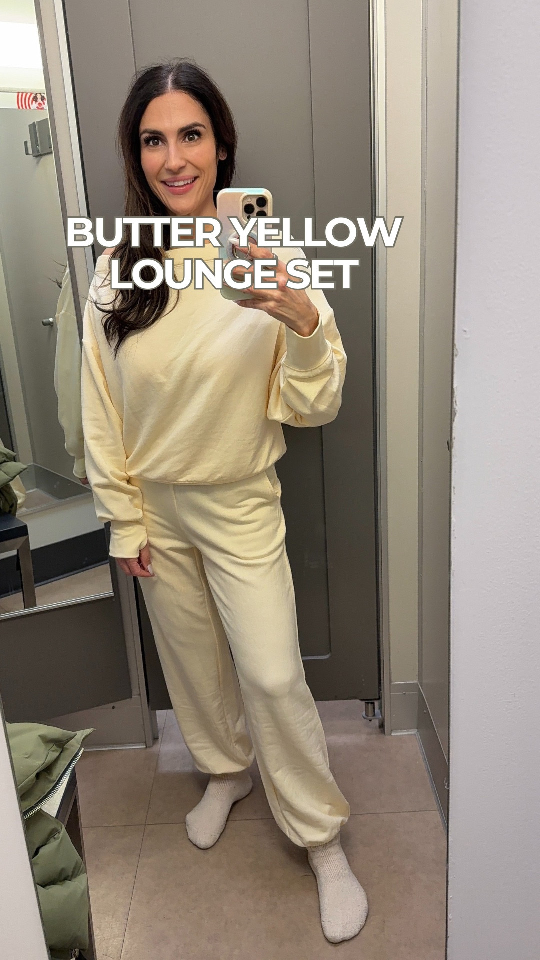 Butter yellow lounge set 💛

Such a comfy matching set for errands, travel days, or casual spring outfits. The fabric is incredibly soft and the butter yellow color is one of the biggest color trends for spring 2026.

Perfect if you love an elevated loungewear look that still feels relaxed.

Sizing reference:
Wearing XS in the pants and M in the top for an oversized fit.
@Target 

#LTKOver40 #LTKmomlife #LTKPetite