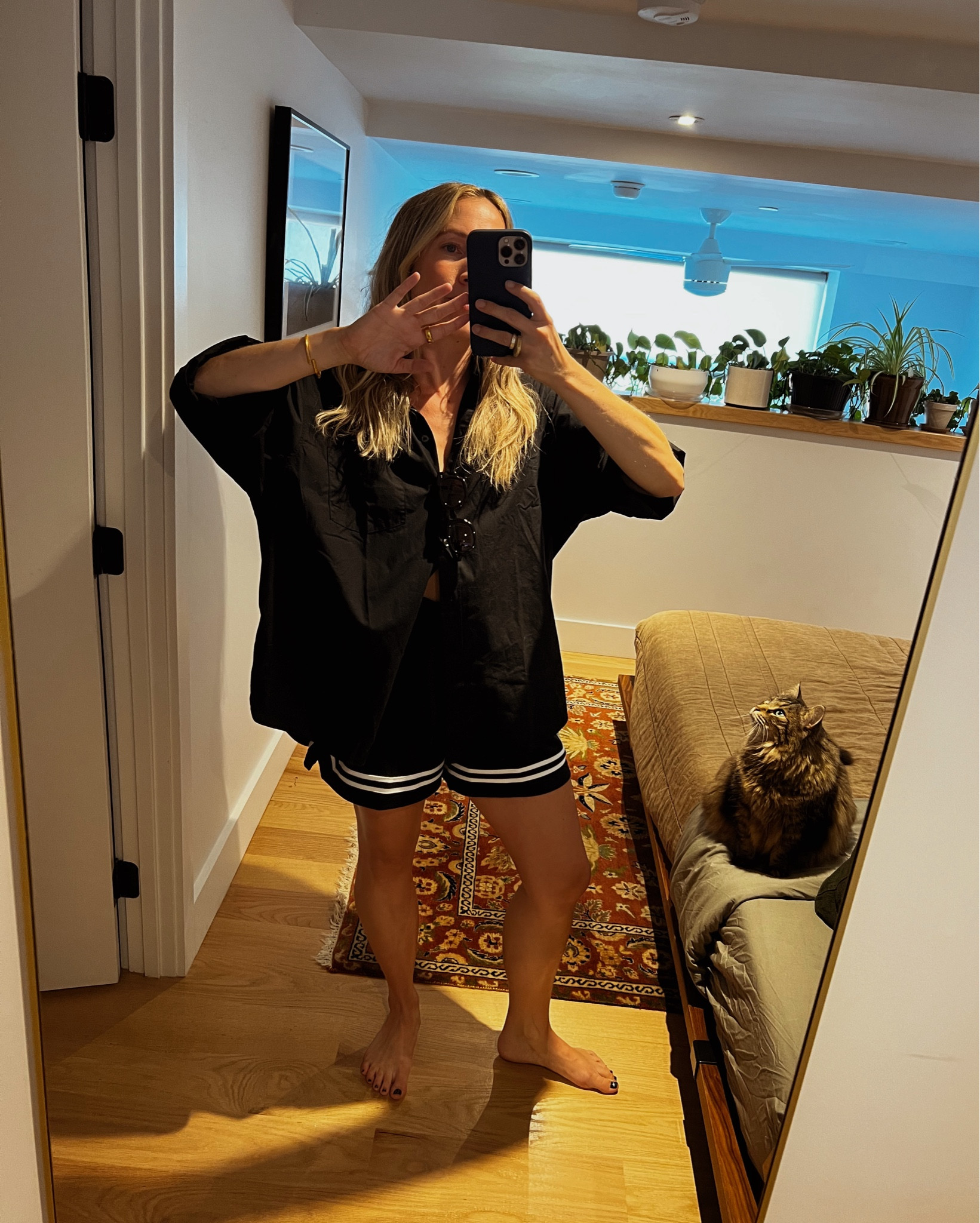 M shirt
S shorts