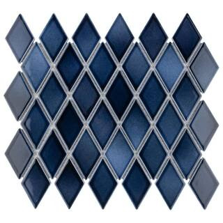 Merola Tile Hudson Kite Midnight 10-1/4 in. x 11-3/4 in. Porcelain Mosaic Tile (8.6 sq. ft./Case)... | The Home Depot