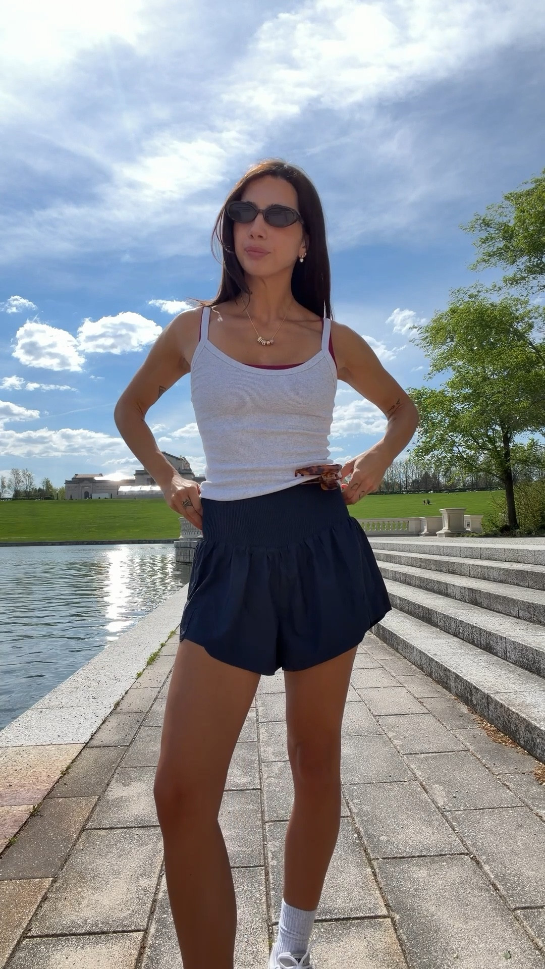 Spring walk outfit! S bra and S tank! S in shorts! TTS shoes! Linked similar-ish Lululemon bra color 

#LTKootd #LTKgrwm #LTKfitnessgoals