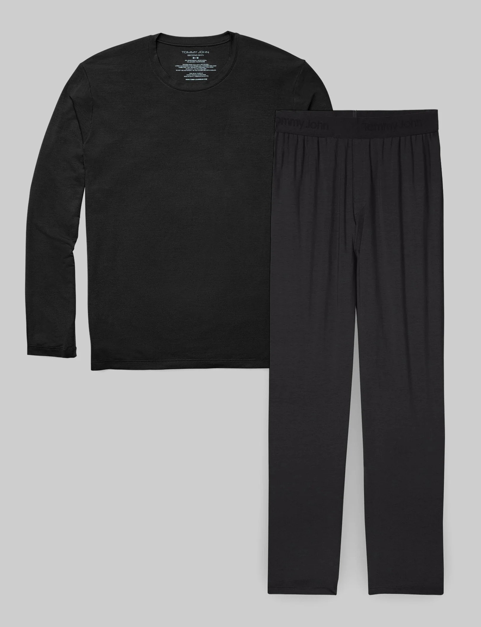 Second Skin Long Sleeve Sleep Tee & Pant Set | Tommy John