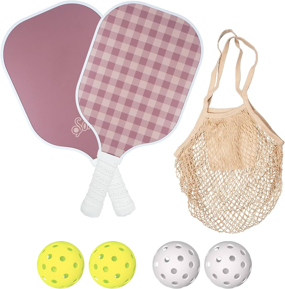 Sonix | Pickleball Paddles Set of 2 | Fiberglass Surface Pickleball Set with 2 Rackets, 4 Balls, ... | Amazon (US)